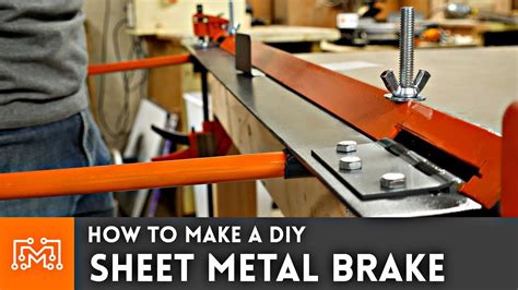 build your own sheet metal brake|homemade sheet metal press brake.